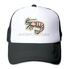 Сетчатая Кепка приготовленные креветки мультфильм Snapback шляпы Спортивная Кепка