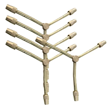 

5pcs Copper Sprinkler Automatic Rotating Sprinkler Lawn Garden Agricultural Irrigation Garden Automatic Irrigation Sprinkler