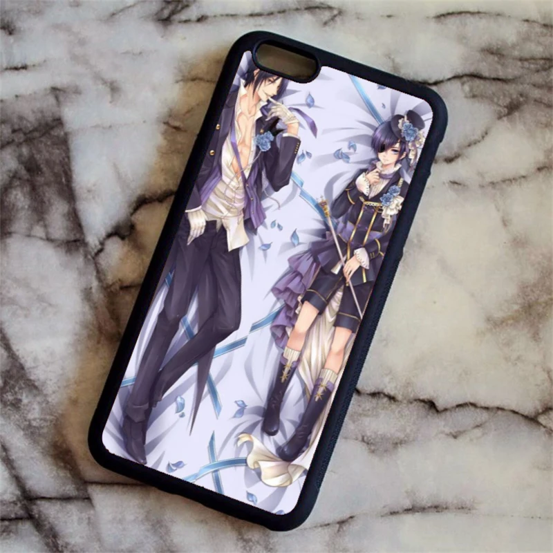 KETAOTAO Аниме Черный Дворецкий Kuroshitsuji чехол для телефона s для iPhone 4S 5C SE 5S 6 6S 7 8 Plus X Чехол Мягкий ТПУ резиновый силиконовый - Цвет: Розовый