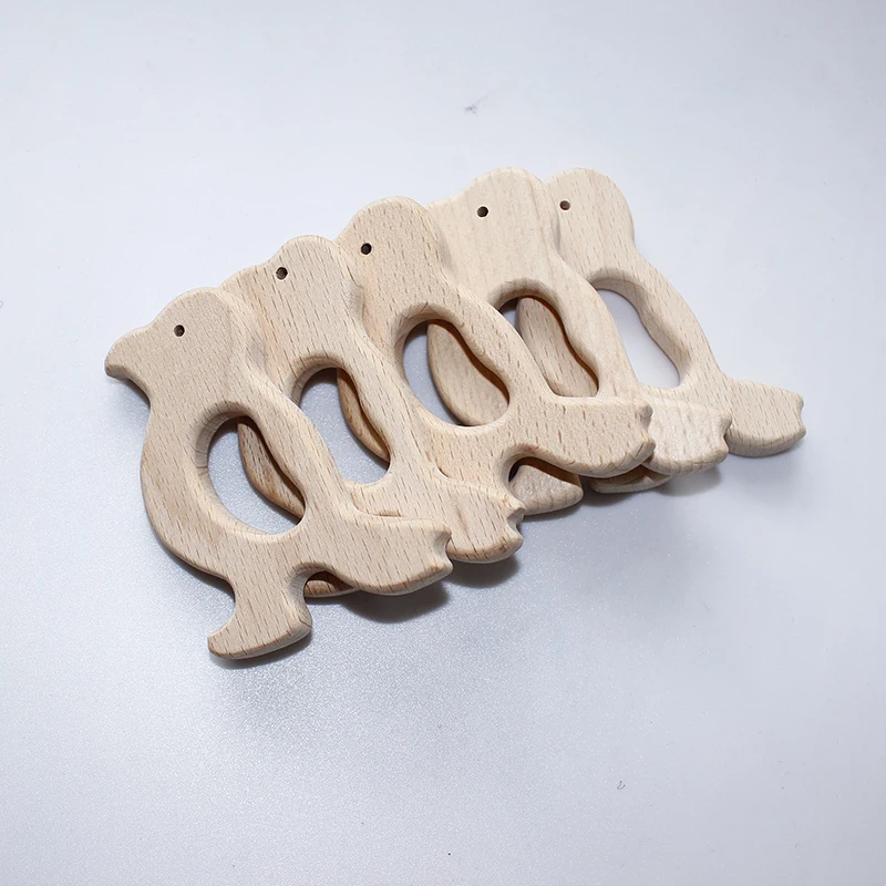 Новинка детский деревянный прорезыватель для зубов животное подвеска соски