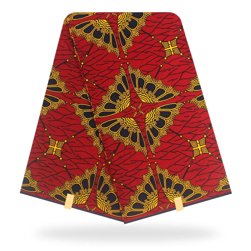 Нигерийская вышивка ткань Африканский хлопок Принт Анкара высокого качества настоящий шотландский вощеный хлопок Pagne Africain горячий воск настоящий - Цвет: as picture