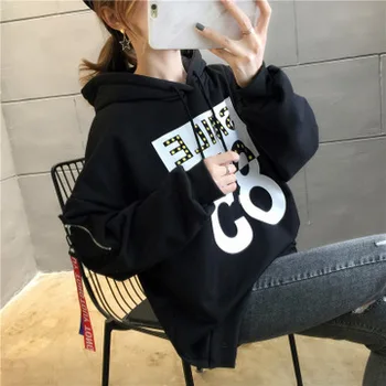 

2020 NEW velvet thick good quality cotton sweater women casual wild autumn and winter Korean version of the loose top