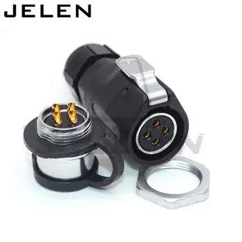 

XHE20, 4 pin Waterproof Connector Solar Power Cable Circular Industrial Male socket Female Plug 4pin