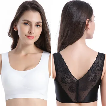 

To Mrs. Genuine Lace Comfortable Lace Underwear Sleep Seamless Wireless Bra Sports Vest plus Size Bra