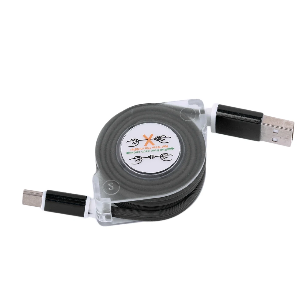 

Durable Bright Color Telescopic Type 1 m Length Type-c Data Charger Cable Fast Transmission Speed Cable