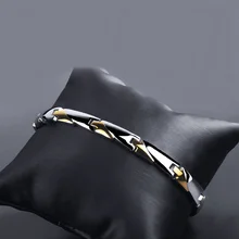 Oulai777 роскошный мужской браслет из нержавеющей стали золотой браслет серебряная цепочка на руку подарок для мужчин аксессуары стимпанк друг