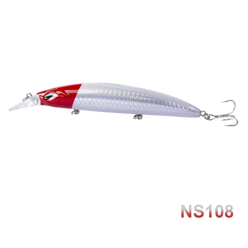 Noeby NBL9498, новинка, приманка для ловли гольяна, жесткая искусственная приманка, для морской рыбалки, 110 мм, 19 г, Тонущая для морского окуня, щуки - Цвет: NS108