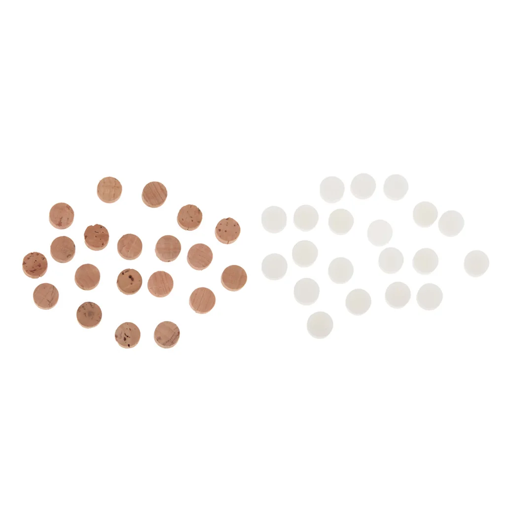 20 Pieces Trombone Water Key WaterKey Spit Valve Cork Pad for Many Brands