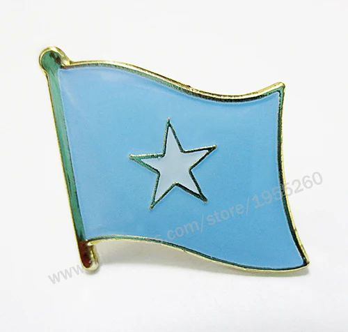 155 Somalia Национальный флаг, металлический значок на лацкане, флаг на булавке, значок на булавке по всему миру, шотания, Сербию, Словению, Испании, Швеции, Турции, СССР - Цвет: 155 Somalia