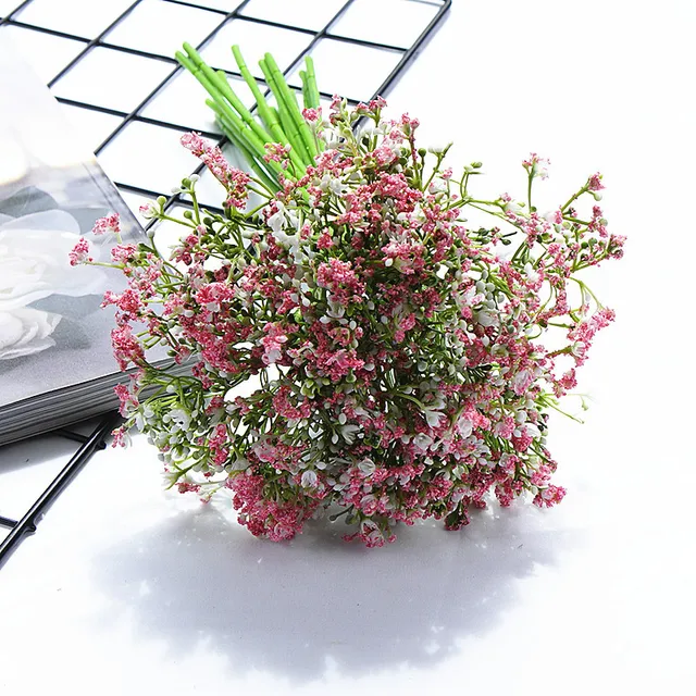 zxcvbnn St Patricks Decorations Pink Faux Flowers Gypsophila Artificial  Flowers Garland Dried Gypsophila Flowers Diy Wreath Floral Arrangement Home  Decoration Valentine Wreath Happy Birthday Banner : : Home &  Kitchen