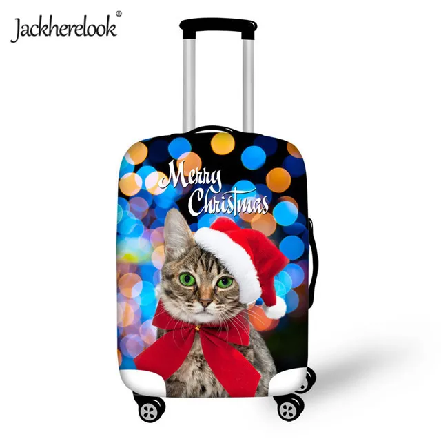 CA5332L Jackherelook рождественский багажный чехол дорожный костюм чехол защитные чехлы Милая тележка для животных Чехол протектор - Цвет: CA5332L