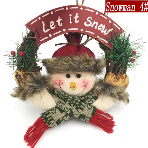 

Christmas Wreath Decor Xmas Party Home Door Wall Garland Flower Ornaments 23CM