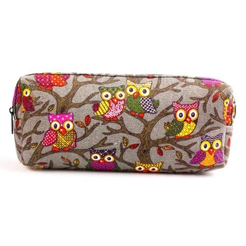 

Cute Fashion Owl Print Cosmetic Make Up Bag Storage Pouch Cute Cartoon Bag Stationary Bag Student Gift Bag