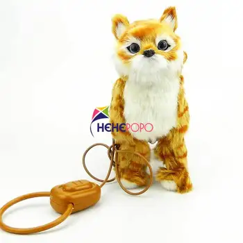 

Robot Cat Electronic Plush Kitty Singing Songs Walk Electric Kitten Leash Control Music Cat Pet Ship From Russia Warehouse