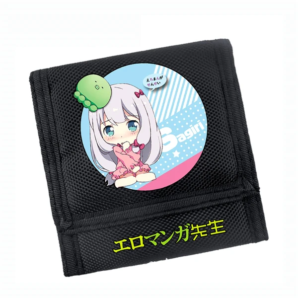 B Yamada Elf кошелек тройной черный мультяшный кошелек для девочек - Цвет: B