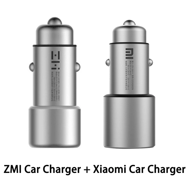 Крепление для спортивной камеры Xiao mi автомобиля Зарядное устройство QC 3,0 Dual USB быстрое зарядное устройство 5 V/3A 9В/2A mi автомобиля-Зарядное устройство для Android iOS iPhone samsung huawei - Тип штекера: Xiaomi and ZMI