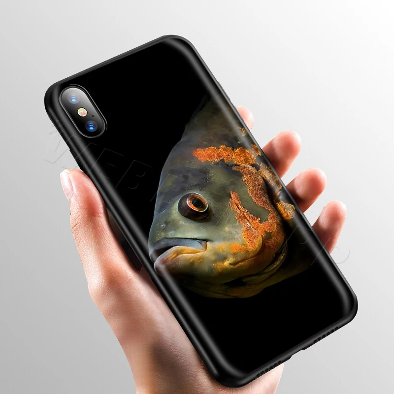 Webbedepp Карп Рыболовный чехол для Apple iPhone 11 Pro XS Max XR X 8 7 6 6S Plus 5 5S SE