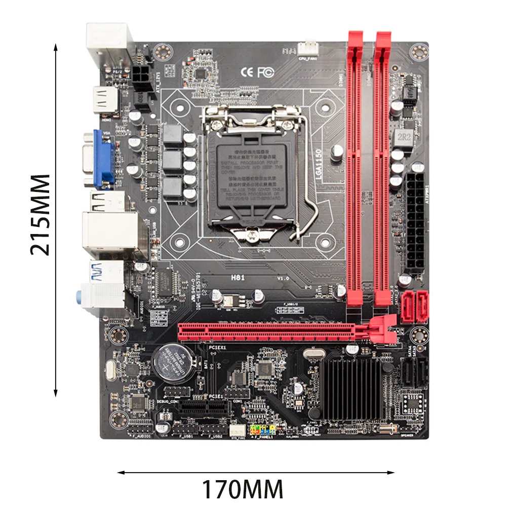 H81 сильная совместимость 16G компьютер SATA 3,0 прочный процессор USB интерфейс LGA1150 DDR3 Материнская плата аксессуары материнская плата M-ATX