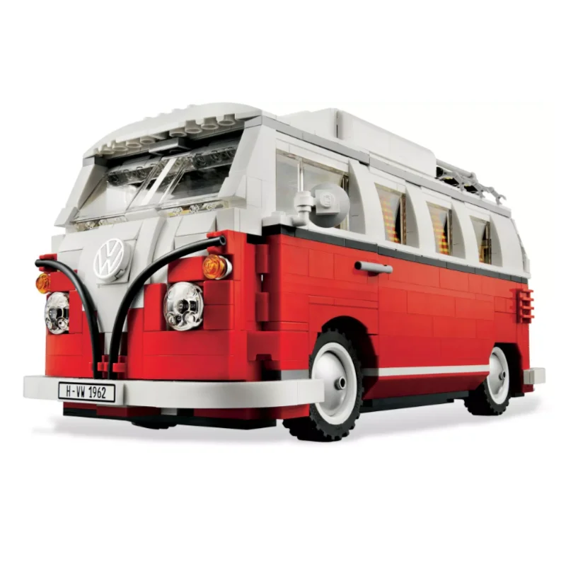HiLePin 21001 Volkswagen T1 Camper Van Modell 1332 шт. Compatible10220 technic детские игрушки Кирпичи Рождественский подарок 4px To DE - Цвет: 21001 No Box