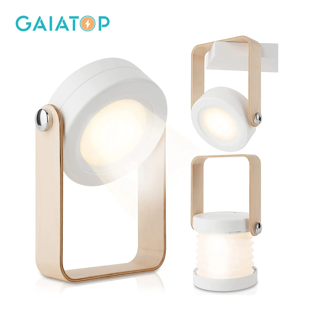 Light Decoration Foldable Touch Dimmable Desk Lamp Night Portable Lantern For Home Kids Gift Bedside Bedroom | Лампы и освещение