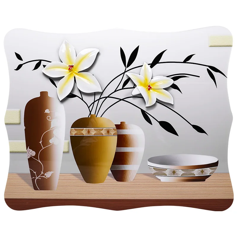 Restaurant Meter Box Decorative Painting European Stereo 3d Embossed Electric Door Mural - Цвет: Лиловый