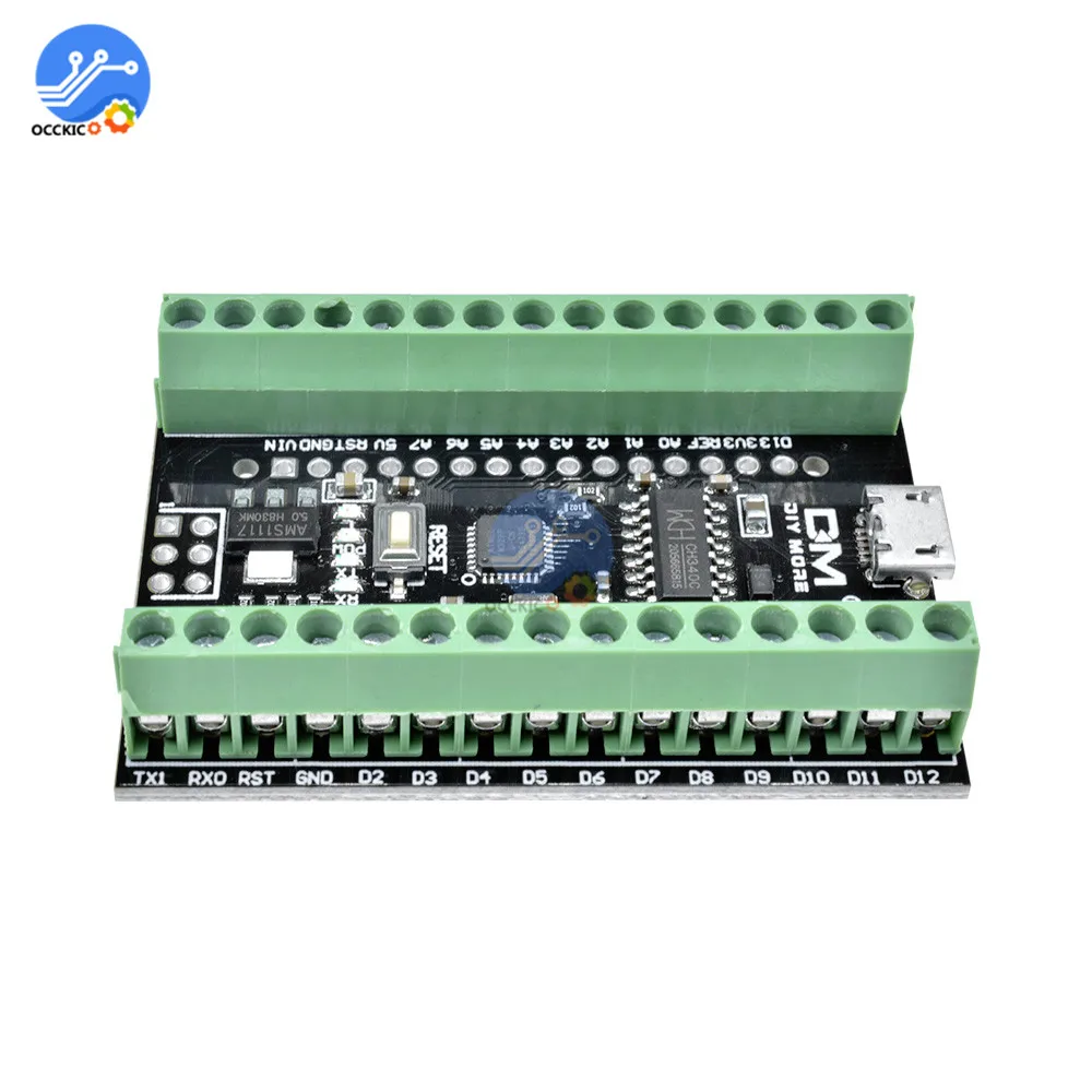 CH340 2 в 1 USB драйвер терминал адаптер Atmega328P Nano 3 0 V3.0 микроконтроллер модуль для Arduino
