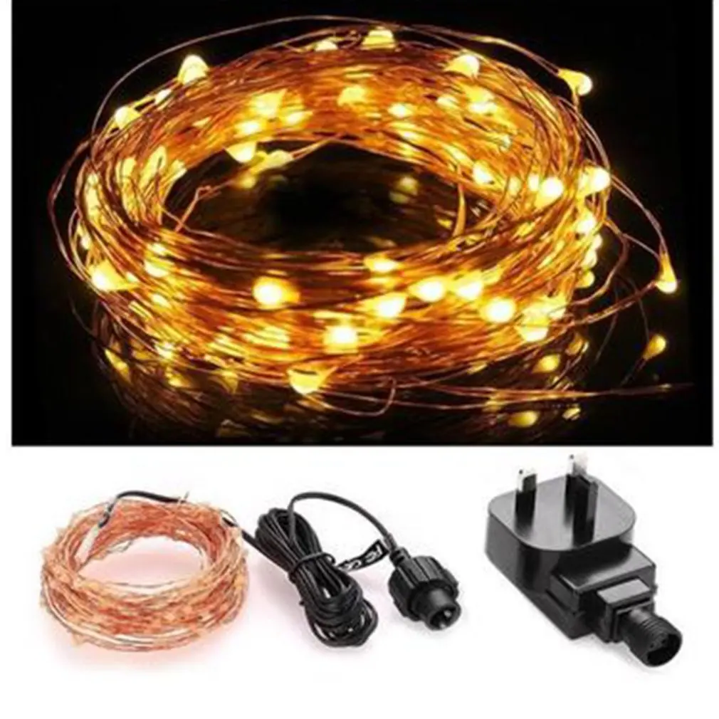 Led Copper String Light String Christmas Wedding Lantern String British Standard Transformer Copper Wire String