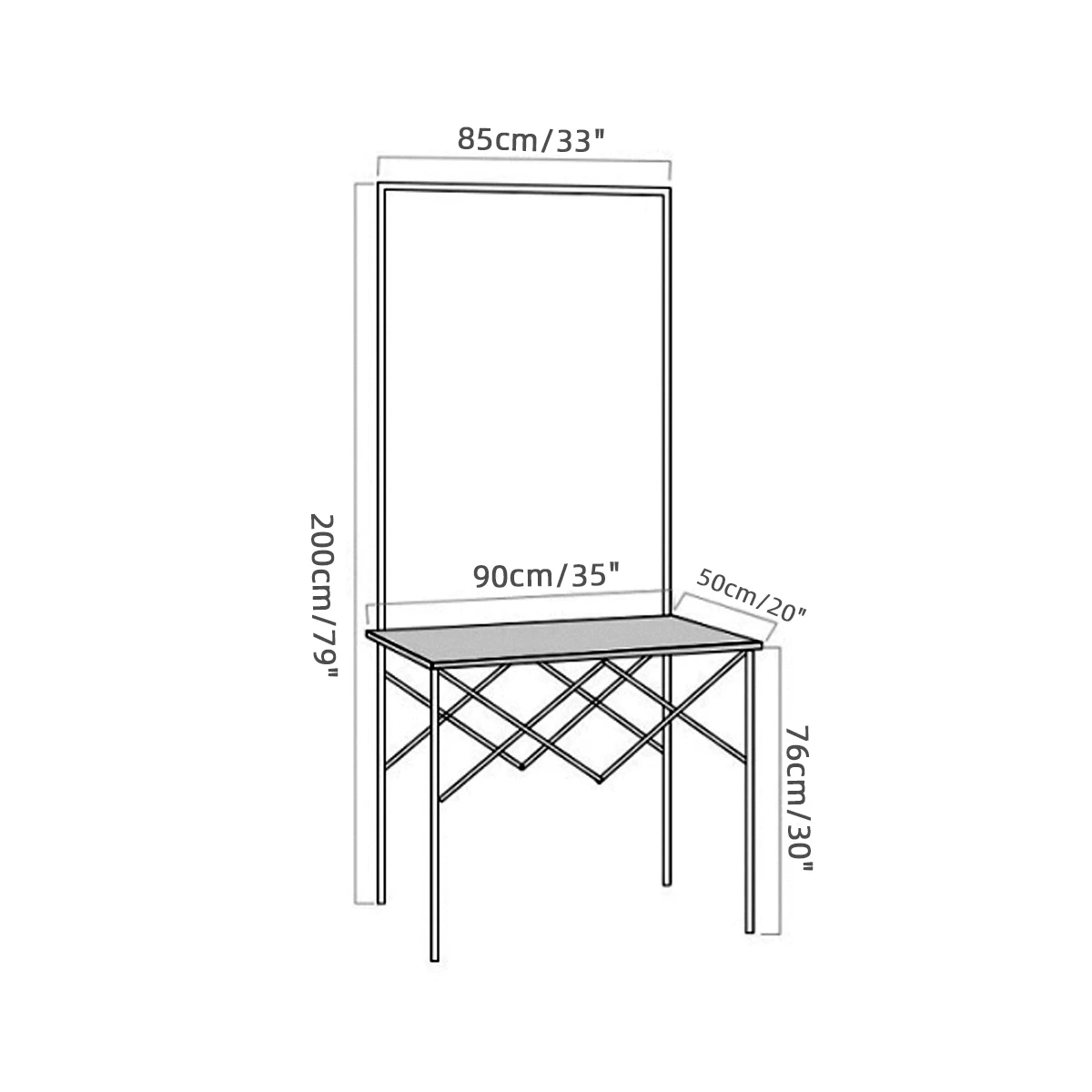 50x90cm Выставочный стол из алюминиевого сплава, демонстрационный стенд для выставки, стойка для супермаркета, демонстрационный счетчик, подставка для ноутбука - Цвет: 50x90cm