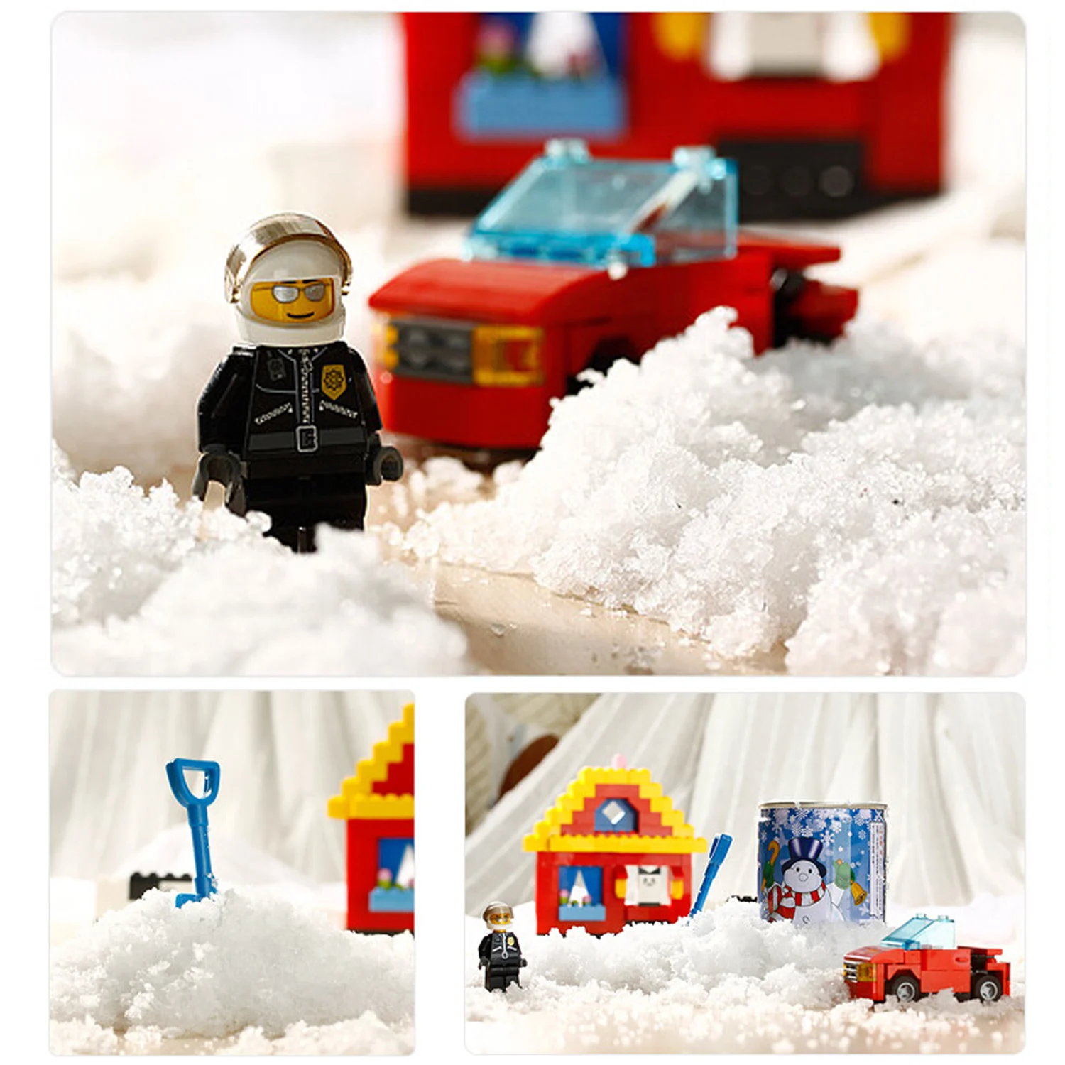 Behogar 2 шт. удивительные DIY мгновенный поддельные Моделирование Пушистый Snow Powder искусственный Снеж. Порошок для рождества, свадьбы, праздника, для праздников и вечеринок украшения