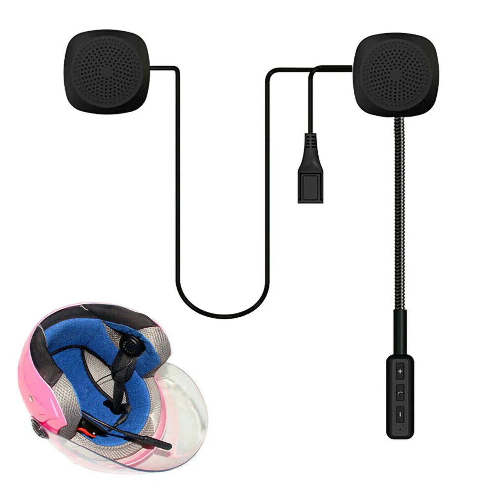 MH03 гарнитура для мотоциклетного шлема, микрофон, динамик Bluetooth 4,2 HD, громкая связь, ответ на телефонный звонок, микрофон, динамик