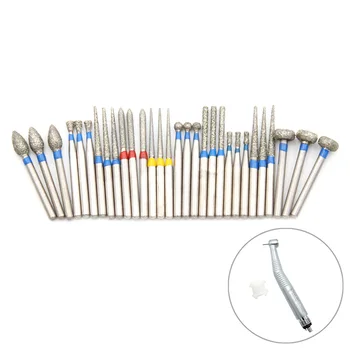 

30Pcs/pack Dental Diamond Burs Medium FG 1.6mm for High Speed Handpiece Turbine Dentist Tool Dental Lab Instrument