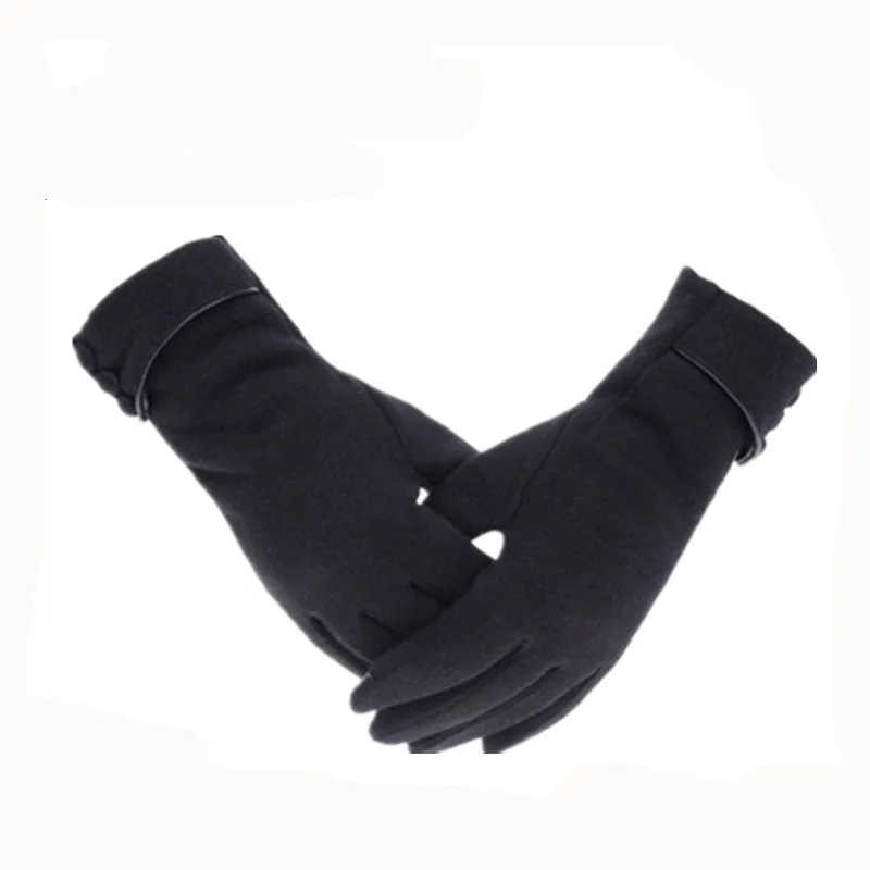 G130 Black VIIANLES/кружевные кашемировые перчатки, женские модные теплые зимние теплые перчатки, лыжные ветрозащитные защита для рук, удобные перчатки - Color: G130 Black