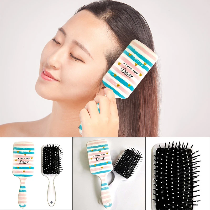 1PC Cute Unicorn Animal Anti-static Brush Massage Comb Shower Wet Detangle Hair Salon Styling Tools | Красота и здоровье