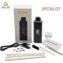 2 шт./лот,, ALD AMAZE, wow-v2, испаритель сухих трав, 1800 мАч, керамический камерный нагрев, набор для электронной сигареты, травяная ручка