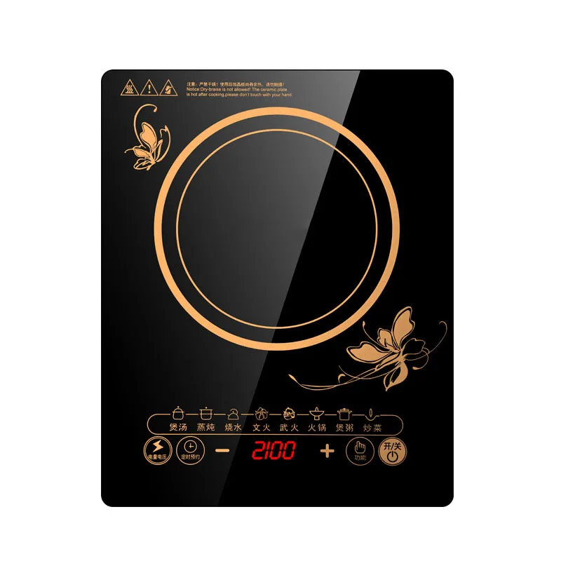 

LJY-210C High Power Induction Cooker Household and Commercial 2100W Touch Ceramic Battery Stove