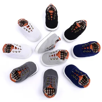 

JJ BB60-64 Newborn Toddler Baby Infants Girl Boy Shoes Cute Soft Anti-slip Canvas ShoesJJ