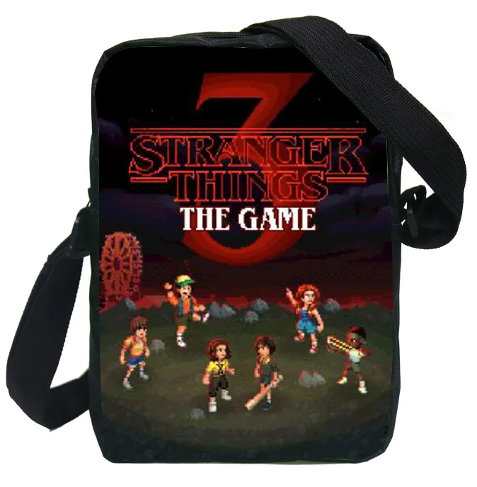 

Stranger Things Season 3 Mini Shoulder Bag Kids Double Player Handbags Messenger Bags Women Men Crossbody Travel Bags