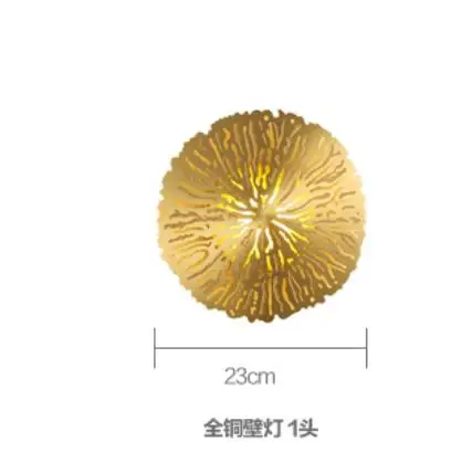 Винтажный Ретро Hollowed lotus настенный светильник все медные настенные бра для промышленного декора спальни прикроватные светильники