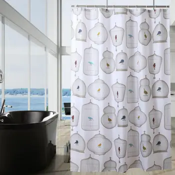 

33Shower Curtain Thick Waterproof Mildewproof Polyester Shower Curtain Toilet partition Curtain Home/Travel Shower Curtain D45