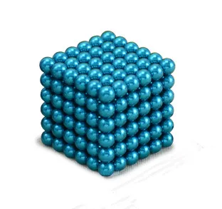 Новинка, 5 мм, нео куб, 216 шт, меташарики, магнитный магический куб, Bucky Magcube, блоки, Обучающие шарики с металлической коробкой - Цвет: D5mm peacock blue