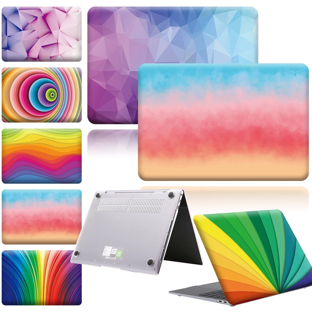 Жесткий чехол с рисунком для Huawei MateBook X Pro 13 9/13/14/D14/D15 /X 2020 /Honor MagicBook 14/15/Magicbook 16