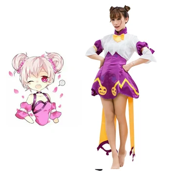 

Game Arena Of Valor 5v5 Arena xiao qiao Roles Halloween skin Emoji printing cosplay costumes Adult Women Girl Halloween Dress