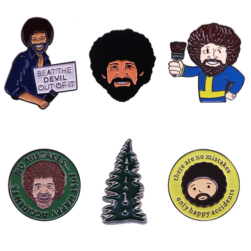 There Is A Bob Ross Chia Pet And I Am Crying Happy Little Tears