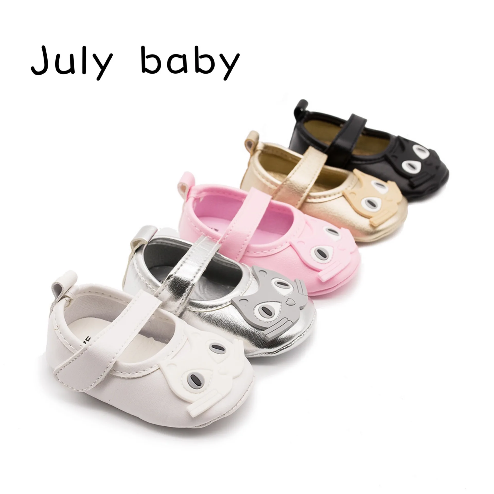 

July baby 0-1 years old baby toddler shoes baby shoes family shoes small leather shoes white shoes garden shoes boys and girls