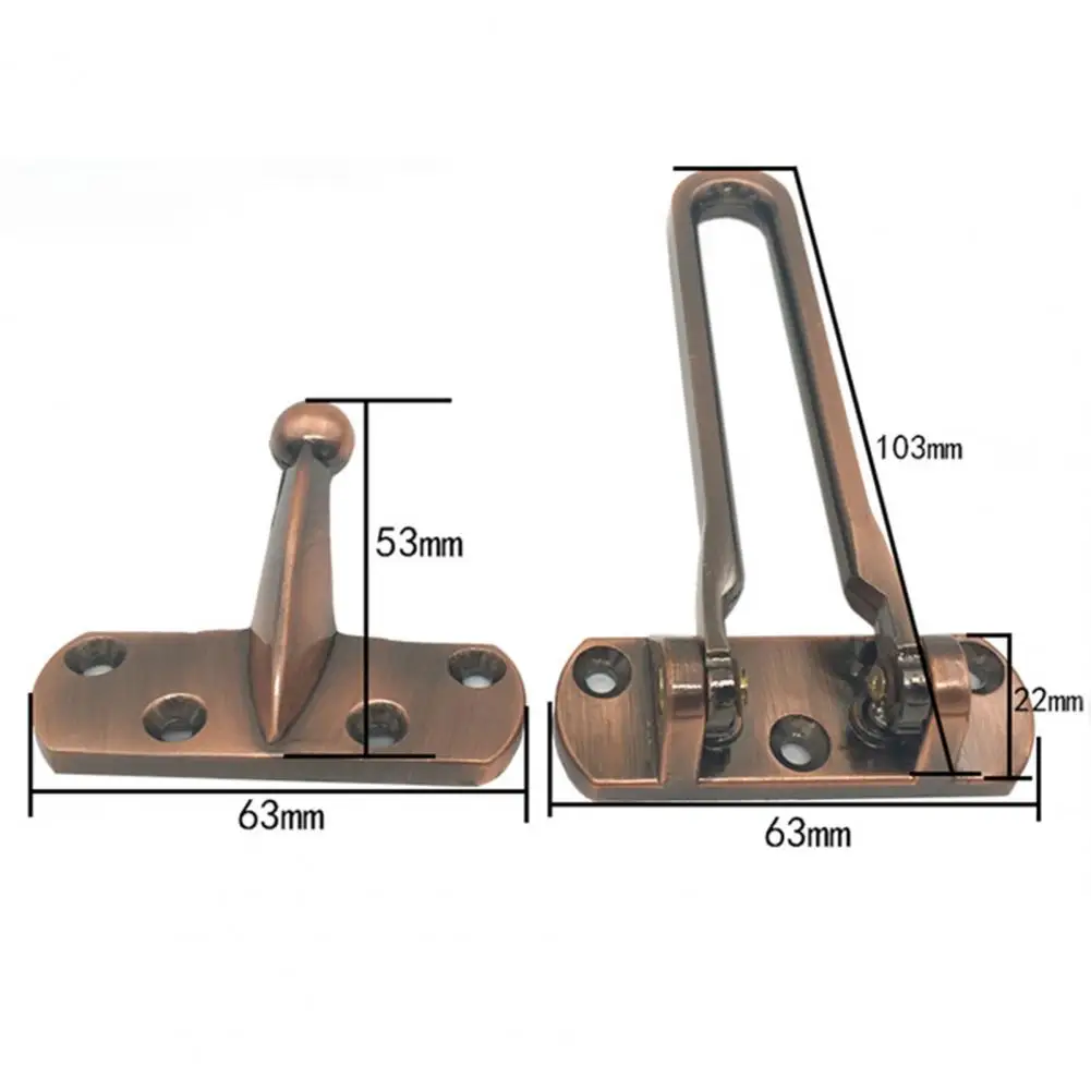 Home Anti-theft Door Buckle Bedroom Kids Room Door Lock Safety Chain Hotel Anti-lock Buckle Insurance Bolt 1pcs gate buckle