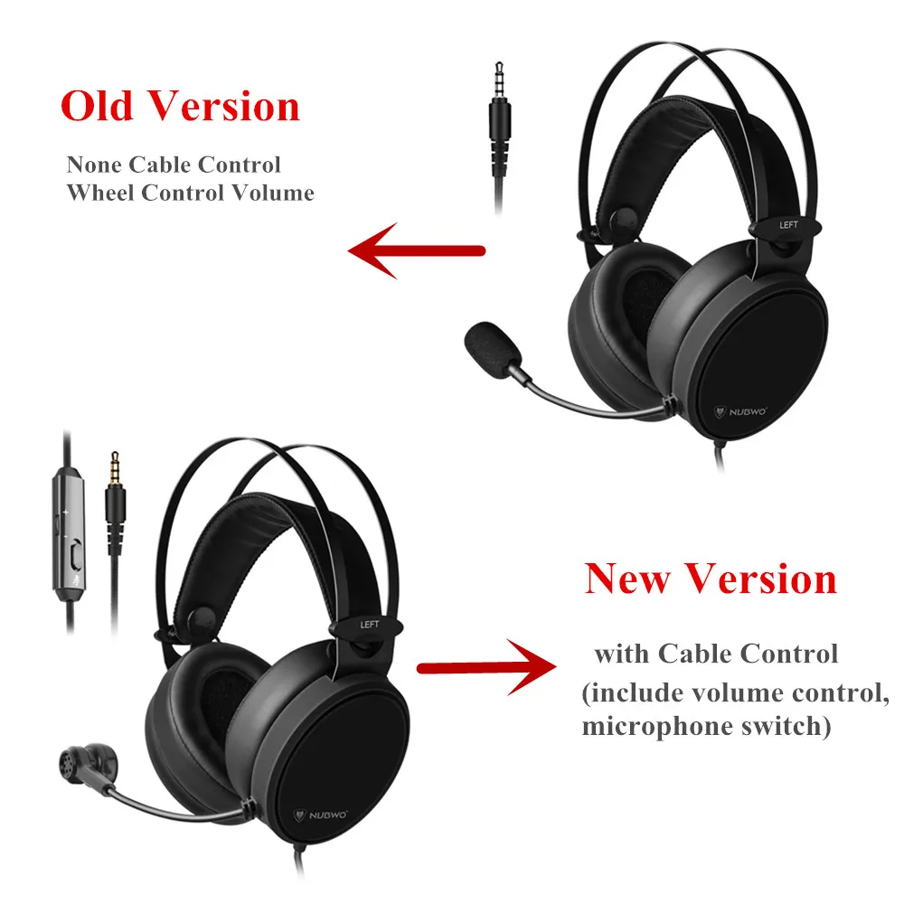 NUBWO N7 Gaming Headset Casque PC Bass 