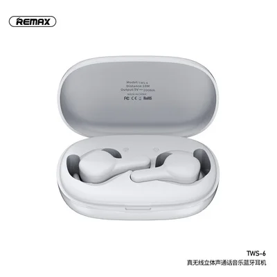 Беспроводная стерео гарнитура remax true с bluetooth 5,0, беспроводная Bluetooth гарнитура, удобная коробка для хранения зарядки - Цвет: Белый