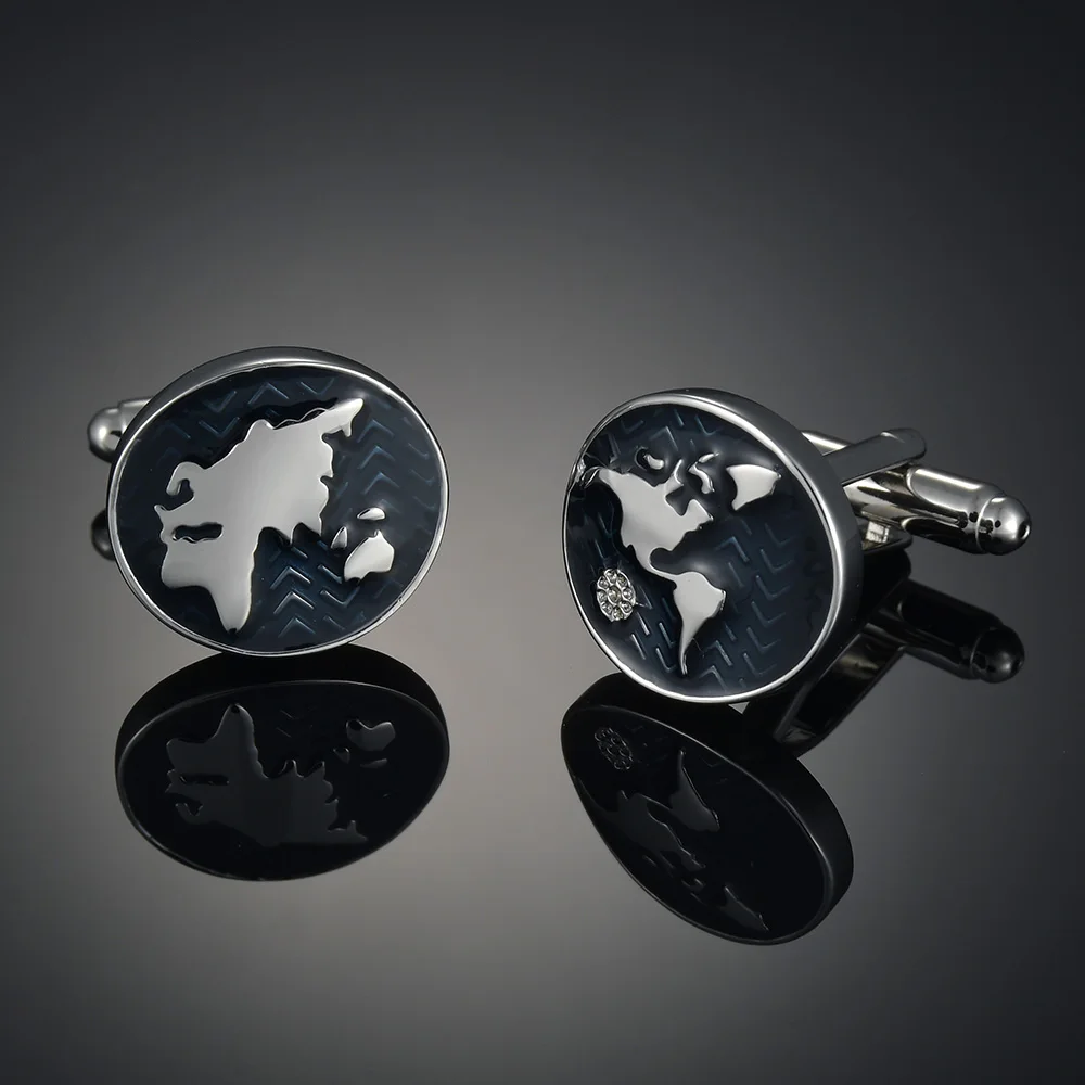 Crystal Cufflinks Light luxury shirt cufflink men's shirt cuff nail French animal button formal dress wedding bridegroom suit sleeve crystal cufflinks