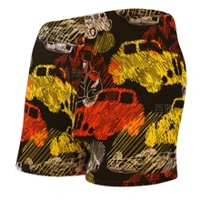 Мужские плавки большого размера с мультипринтами, одежда для плавания, спортивные плавки, купальный костюм, пляжные боксеры, шорты, летняя одежда, купальный костюм