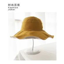 Рыбацкая шляпа Женская Корейская версия Baitao Японский небольшой свежий красивый шикарный солнцезащитный Кепка солнцезащитная Кепка летняя Солнцезащитная шляпа